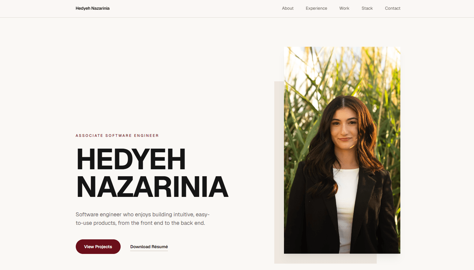 Personal Portfolio screenshot